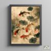 koi carp in chinese pond